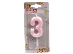 Свеча для торта "Цифра 3" 3,5x6 см Home Line