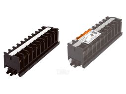 Блок зажимов наборный БЗН 40А на DIN-рейку 10 пар TDM SQ0531-0204