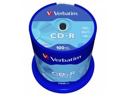 Оптический диск CD-R 700Mb Verbatim DL Extra Protection 52x CakeBox 100 шт. 43411