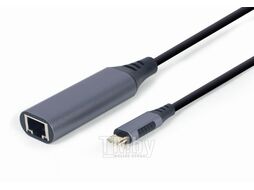 Сетевой адаптер Cablexpert A-USB3C-LAN-01, USB-C (вилка) в Гигабитную сеть Ethernet (RJ-45 розетка)