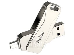 Флеш накопитель 128GB USB 3.0+TypeC FlashDrive Netac U782С