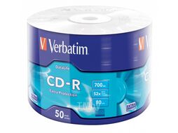 Оптический диск CD-R 700Mb Verbatim DL Extra Protection 52x в пленке 50 шт. 043787