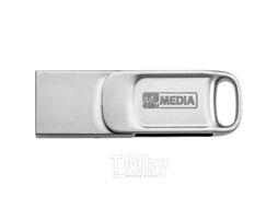 Флеш накопитель 64GB USB 2.0+Type-C FlashDrive MyMedia MyDual металл 69267