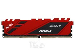 Оперативная память Netac Shadow DDR4-3600 8GB C18 Red NTSDD4P36SP-08R