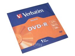 Оптический диск DVD-R 4.7Gb 16x Verbatim DL в конверте 43844