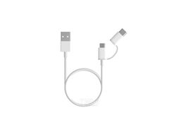 Кабель USB - microUSB/Type C Xiaomi (SJV4082TY) Mi 2-in-1, 100см белый