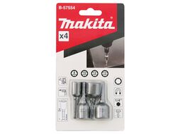 Набор головок магнитные 1/4" 8 / 10 / 12 / 13 мм (4 шт) MAKITA B-57554