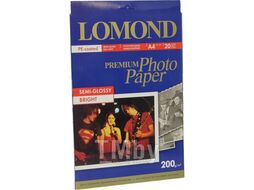 Фотобумага 200 г/м2 А4 односторонняя Bright Semi- Glossy 20 л. Lomond 0102149