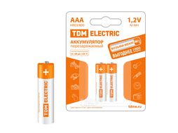 Аккумулятор AAA-800 mAh Ni-MH BP-2 TDM SQ1702-0074