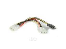 Кабель питания Cablexpert SATA 15см molex 4pin/molex4pin+sata 15pin CC-SATA-PSY2