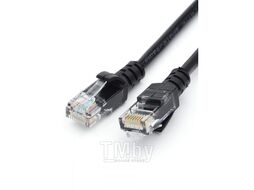 Патч-корд UTP, 1 m, литой, RJ45, Cat.5e, черный GEPLINK GL3961