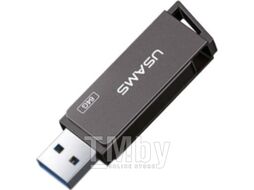 Флэш накопитель 32GB USB 3.0 FlashDrive USAMS US-ZB195 Rotatable High Speed серый, металл ZB195UP01