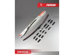 Щетка стеклоочистителя 700 мм (28''), Гибридная, Крепление: 15 в 1 FENOX WB70240