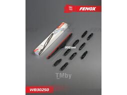 Щетка стеклоочистителя 300 мм (12), Задняя, Крепление: 10 в 1 FENOX WB30250