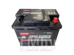 Аккумулятор PATRON EFB Start&Stop 12V 60AH 640A ETN 0(R+) B13 242x175x190mm 16,1kg PATRON PB60-640EFB