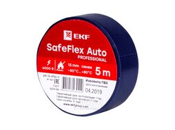 Изолента ПВХ 15мм 5м синий серии SafeFlex Auto