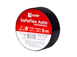 Изолента ПВХ 15мм 5м черный серии SafeFlex Auto