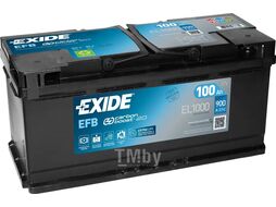 Аккумулятор Start-Stop EFB 100Ah 900A (R+) 353x175x190 mm EXIDE EL1000