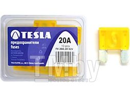 Предохранители плоские MAXi 20A FX serie 32V DC (10 шт./упак.) TESLA FX00.020.010