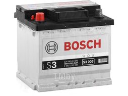 Аккумулятор BOSCH S3 12V 45AH 400A ETN 1(L+) B13 207x175x190mm 11.43kg BOSCH 0092S30030