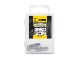 Насадка крестообразная PH3х25мм 1/4" S2 в боксе KERN (3шт)