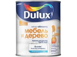 Краска Dulux Мебель и Дерево (750мл, белый матовый)