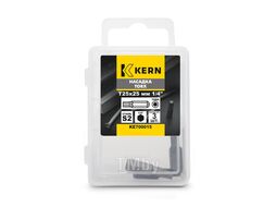 Насадка TORX T25х25мм 1/4" S2 в боксе KERN (3шт)