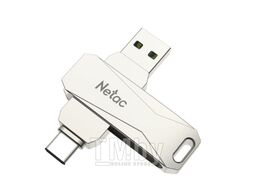 Флеш-накопитель 512GB USB 3.0+TypeC FlashDrive Netac U782С