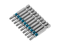 Набор бит TORX 20х50, сталь S2, 10 шт GROSS 11470