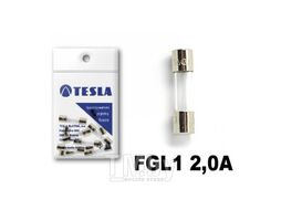 Предохранители стеклянные быстродействующие 2A FGL1 serie 250V (10 шт) TESLA FGL1.200.010