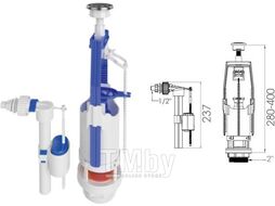 Арматура для смывного бачка универсальная с клапаном боковой подачи, AV Engineering AVE129701E