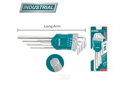 Набор ключей шестигранных 1,5-10 мм длинных TOTAL THT106192 (9 шт)