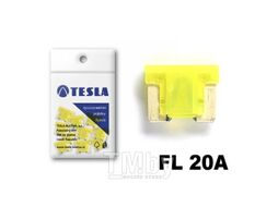 Предохранители плоские Low Profile MINI 20A FL serie 58V DC (10 шт) TESLA FL00.020.010