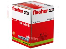 Универсальный дюбель UX 8 с бортом (упак. 100шт) Fischer