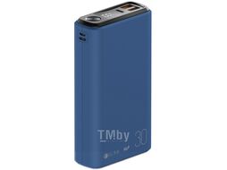 Внешний АКБ QS-30, 30000mAh, 20W, QuickCharge3.0 темно-синий, OLMIO 043842