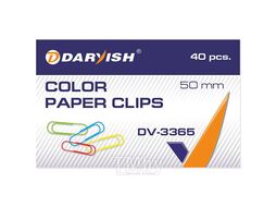 Скрепки Darvish Цветные / DV-3365 (50мм, 40шт)