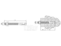 Клиновой анкер WA 20х160 (10шт) EKT V022086