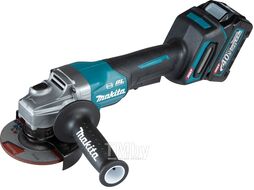 УШМ (болгарка) аккумуляторная MAKITA GA 012 GM 201 (40В, 115 мм, 8500 об/м, клав. (2x4.0Ач,DC40RA,Makpac4))