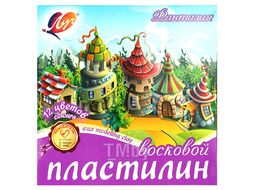 Пластилин 12цв. восковой "Фантазия" 180г со стеком Луч