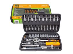 Набор инструментов 46пр.1/4" (6гр.) (4-14мм) ISMA ISMA-2462-5