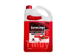 Антифриз красный (G12) EUROLINE Euroline RED G12 LL (красный) 4,5 л/5 кг