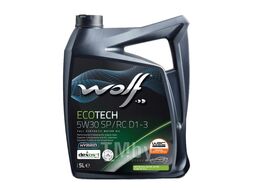 Масло моторное (PN 1049902) EcoTech 5W-30 SP/RC D1-3 5 л Wolf 16175/5