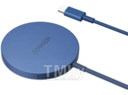 Беспроводное зарядное устройство PowerWave Select+ Magnetic Pad ANKER ANK-A2566G31-BL blue