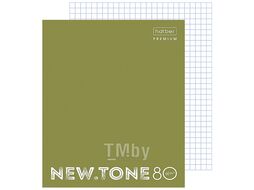 Тетрадь на кольцах 80л "NEWtone PASTEL Олива" Hatber ХАТБЕР 80ТК5A1_05053