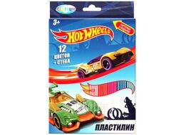 Пластилин 12цв. "Hot Wheels" 240гр со стеком Centrum 88620