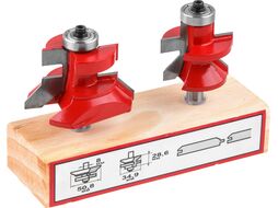 Набор фрез для изготовления вагонки 51х29 мм 35х29 мм WORTEX
