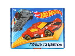 Гуашь 12цв. "Hot Wheels" 20мл Centrum 88762