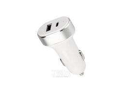 Автозарядка в прикуриватель REXANT АЗУ USB-A+USB-C, 3.1 A белая