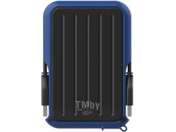 Внешний HDD 2,5" - 1TB Silicon Power SP010TBPHD66SS3B; USB 3.2; Black/Blue