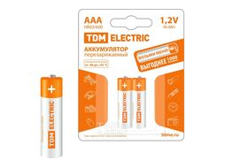 Аккумулятор AAA-600 mAh Ni-MH BP-2 TDM SQ1702-0073